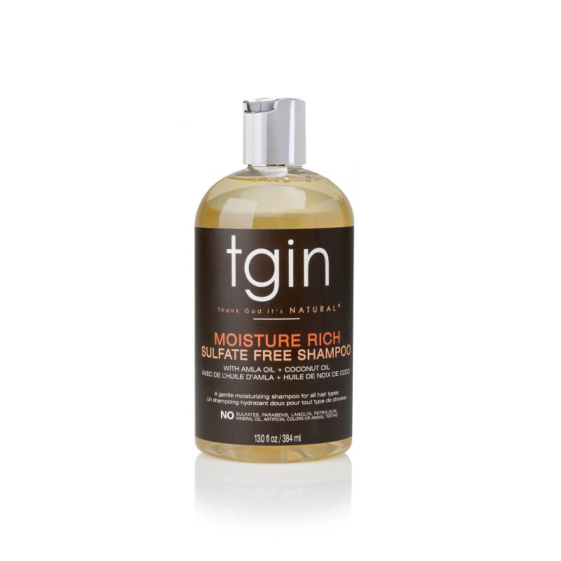 TGIN Moisture Rich Sulfate Free Shampoo For Natural Hair with Amla Oil and Coconut Oil -13 fl oz, 1 of 8