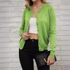 Clearlove Womens Lightweight Button Down Cardigans Open Front Long Sleeve Casual Crew Neck Soft Knit Sweater Tops - 4 of 4