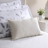 Linen Classique, Embroidered Medallion Reversible Decorative Pillow, Natural  Single Pack - 3 of 3