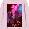 Charlie Parker Playing the Saxophone Men's Cradle Pink Crew Neck Sweatshirt - image 2 of 2