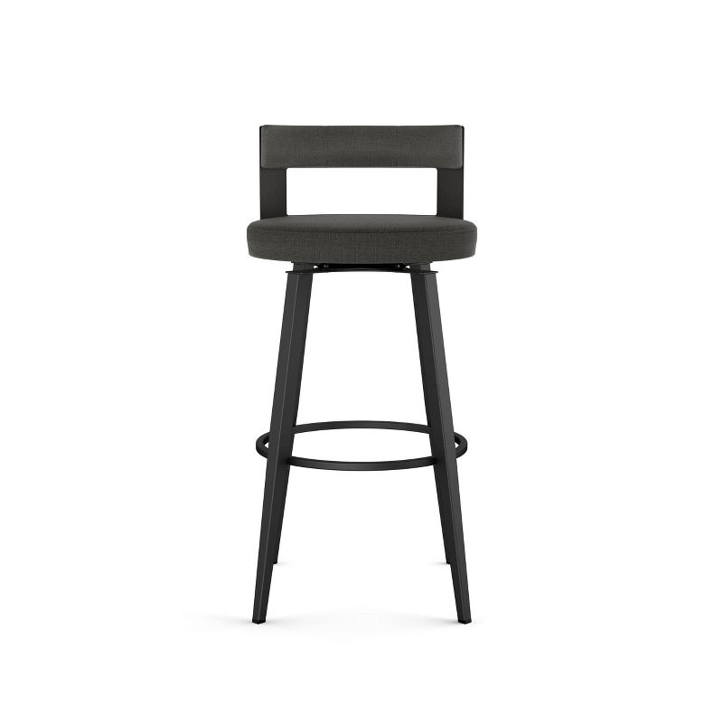 Amisco Paramont Upholstered Counter Height Barstool Gray/Black, 4 of 7