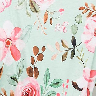 green pink flower