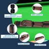 GSE 2x2 Square Billiard Pool Cue Stick Carrying Case, Holds 2 Butts and 2 Shafts Pool Cue Sticks - 4 of 4
