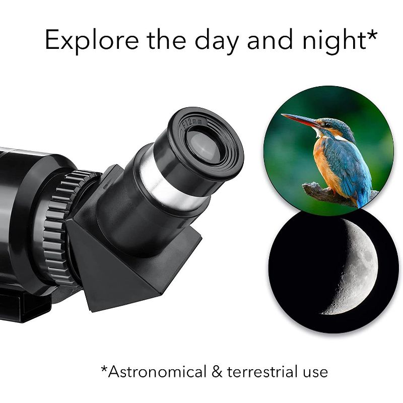 HOM Astronomical Telescope - 360° Rotational Telescope - Multiple Eyepieces Included for Adjustable Magnification, 4 of 9