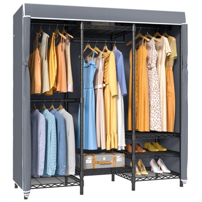 Vipek V5c Medium Covered Clothes Rack Heavy Duty Portable Closet ...