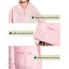 PAVILIA Womens Housecoat Zip Robe, Fleece Zipped Up Front Bathrobe, Plush Warm Long Zipper House Coat Lounger Pockets - 4 of 4