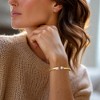 Ross-Simons 0.25 ct. t.w. Diamond Heart Cuff Bracelet in 18kt Gold Over Sterling - 2 of 3