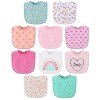 The Peanutshell Terry Baby Bib Set for Girls, 10-Pack, Feeding, Teething, Drooling, Sweet Girl - 2 of 4