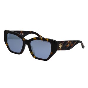 Tory Burch TY 7187U 19441U Womens Irregular Sunglasses Brown