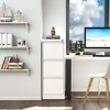 Munora - 3-Drawer Vertical File Cabinet with Lock - Heavy Duty for Letters/Legal/A4 Files - White - 2 of 4