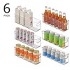mDesign Plastic Kitchen Pantry Storage Organizer Bin with Handles, 6 Pack, Clear, USA Made - 2 of 4