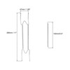 Unique Bargains Stainless Steel Invisible Design Wall Plate Hanger 1 Set - 2 of 4