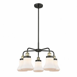Bellmont - 5 Light Stem Hung Chandelier In Art Deco Style-15.25 Inches Tall and 24 Inches Wide - 1 of 1