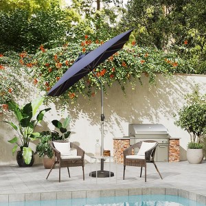 GDFStudio Ella Outdoor 8 Aluminium Ribs Market Umbrella with Crank Lift and Tilt Function - 1 of 4