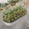TUYOHW Oval Metal Raised Garden Bed,70.86"x35.43"x11.42" Large Outdoor Planter Box for Vegetables Flowers Plants,Rust-Proof & Easy Assembly - 2 of 4