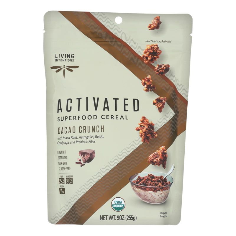 Living Intentions Activated Cacao Crunch Superfood Cereal - Case of 6/9 oz, 2 of 8