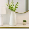 Decorative Ribbed Flower Vase for Living Room Decor - Minimalist Stylish Home Accent for Bedroom, Office, or Tabletop Decor - 2 of 4