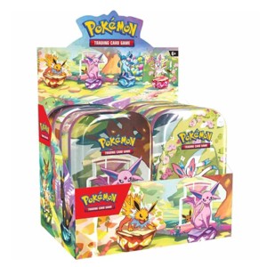POKEMON TCG: SCARLET & VIOLET: PRISMATIC EVOLUTIONS MINI TIN DISPLAY (8ct) - 2 Packs Per Tin - 1 of 3