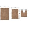 Fantasia Bath Rug Collection Cotton Shaggy Pattern Tufted Set of 3 Bath Rug Set - Home Weavers - 2 of 3