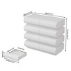 LOVSON 31.5''Modern style storage cabinet, 8 drawers without handles, bedroom dressing table, suitable for bedrooms and living rooms, white - 3 of 4