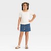 Girls' Button-Front Denim Skirt - Cat & Jack™ - 3 of 3