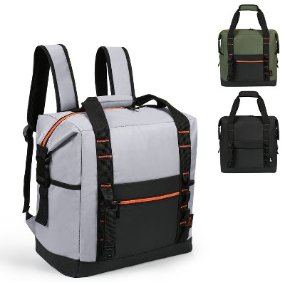 Tirrinia 22qt/36 Cans Backpack Cooler, Soft Sided Cooler with Front Pockets