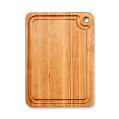 John Boos Block Prestige Edge Grain Maple Wood Reversible Cutting Board with Fluid Channel