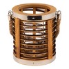 Northlight Rattan Glass Candle Lantern with Jute Handle - 7.5" - 4 of 4