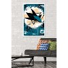 Trends International NHL San Jose Sharks - Maximalist Logo 23 Framed Wall Poster Prints - 2 of 4