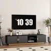 Mid-Century Modern TV Stand with LED Lights for 65" TVs, Wooden Entertainment Center with Storage Cabinet, Media Console for Living Room - 2 of 4