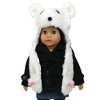 Sophia’s Polar Bear Faux Fur Hat for 18” Dolls, White - 2 of 2