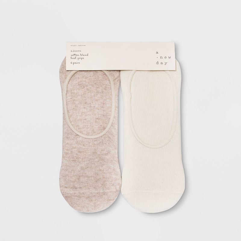 Women's 6pk Liner Socks - A New Day™ 4-10, 2 of 3