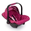 Bayer Design Dolls: Baby Doll Deluxe Car Seat with Canopy- Polka Dots - 4 of 4