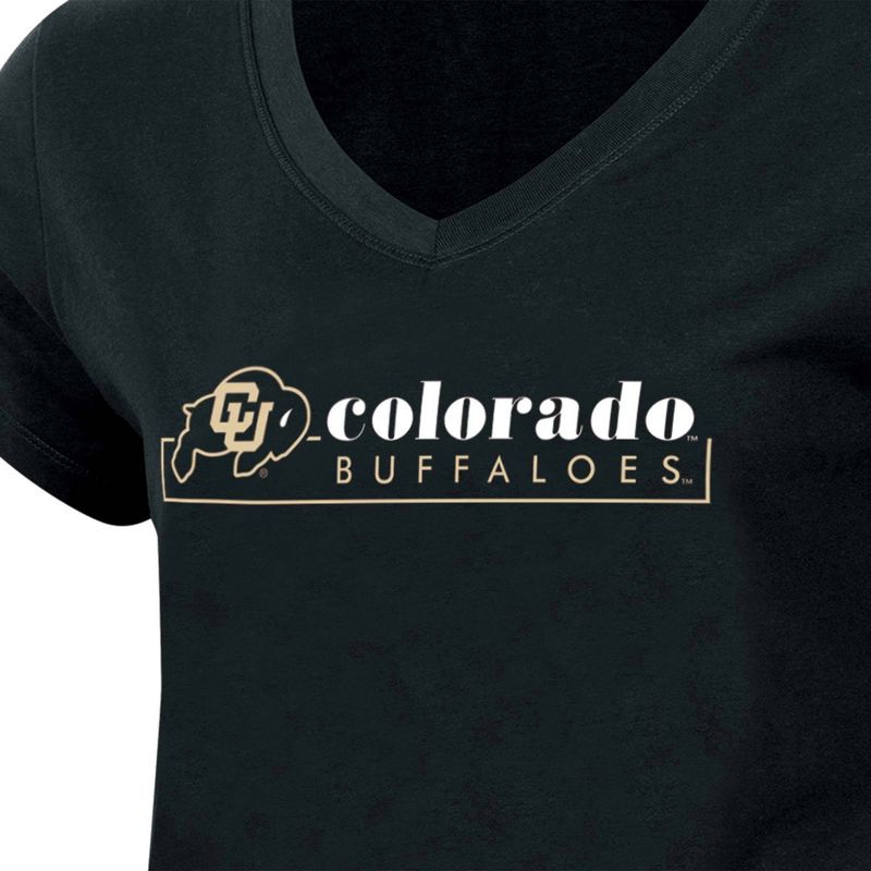 NCAA Colorado Buffaloes Women&#39;s Core V-Neck T-Shirt, 3 of 4