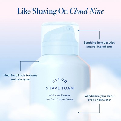 Athena Club Cloud Shave Foam - 6.7 fl oz: Whole Body, All Hair Types, Normal Skin, Unscented
