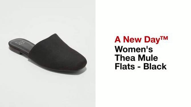 Women's Thea Mule Flats with Memory Foam Insole - A New Day™, 2 of 6, play video