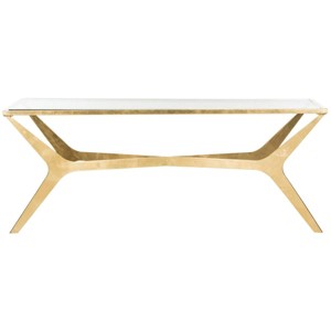 Edythe Coffee Table - Gold/Clear - Safavieh - 1 of 4