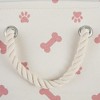 Bone Dry Polyester Pet Bin Paw/Bone - 4 of 4