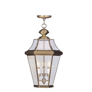 Livex Lighting Monterey 4 - Light Lantern in  Brushed Nickel - 1 of 4