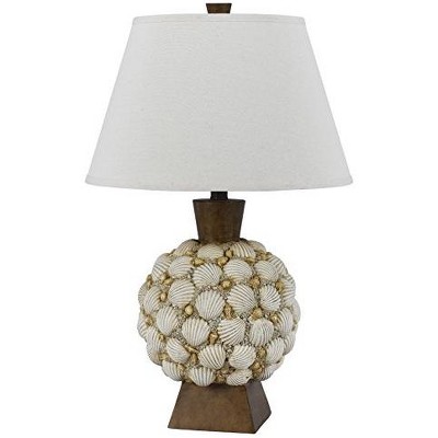 Cal Lighting 150W Seashell Resin Table Lamp