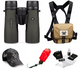Vortex 8x42 Diamondback Roof Prism Binoculars with Glasspak Harness Case Bundle - 1 of 4