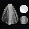 Unique Bargains Comb Wedding Veil White 1 Pcs - 3 of 4