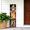 HomeRoots 36" Black And Orange Scarecrow Solid Wood Porch Sign - 2 of 4