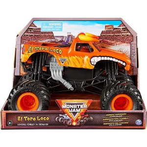 Monster Jam, Official El Toro Loco Monster Truck, Collector Die-Cast Vehicle, 1:24 Scale - 1 of 3