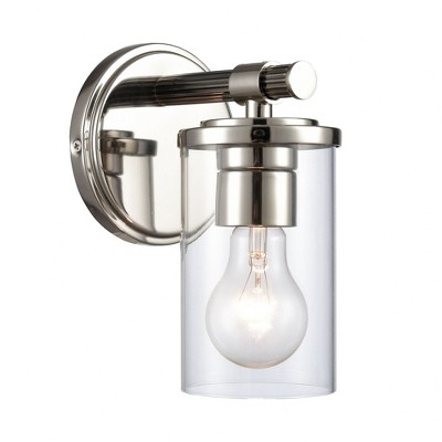 Elk Home Burrow 1 - Light Vanity in  Polished Nickel