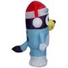 Bluey Christmas Airblown Inflatable in Santa Hat Bluey, 3.5 ft Tall, Blue - 3 of 4