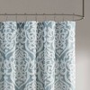 Sapphtopaz Luxury Jacquard Shower Curtain, 72x72" Damask Medallion Design Shower Curtain for Bathroom, Silver Curtain -Bathroom Decor - 3 of 4