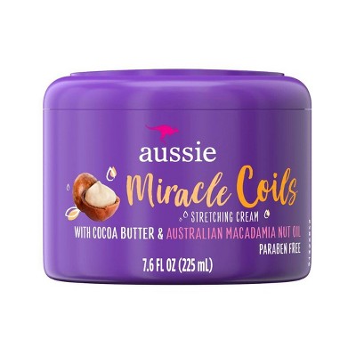 Aussie Miracle Coils Sulfate-Free Leave-In Stretching Balm with Cocoa Butter - 7.6 fl oz