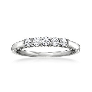 Ross-Simons 0.33 ct. t.w. Lab-Grown Diamond 5-Stone Ring in Sterling Silver - 1 of 4