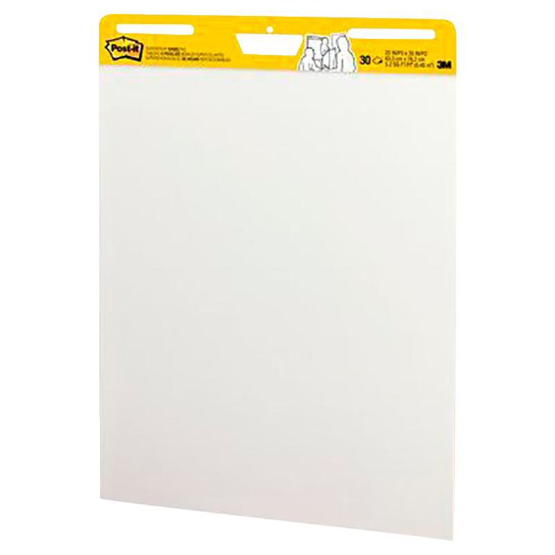 Post-It Self-Stick Easel Pad, 25 x 30 Inches, Unruled, White, 30 Sheets, Pack of 8, 3 of 4